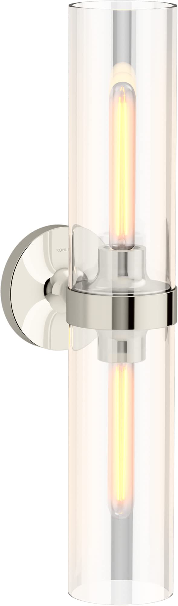 Kohler 27263-SC02-SNL Purist Bathroom Vanity Fixture, Wall Sconce